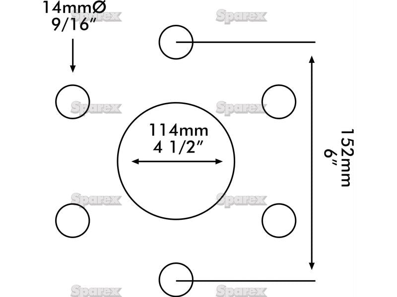 Jante, Tamanho da jante da roda: 3.5″ x 19″. (S.59044)