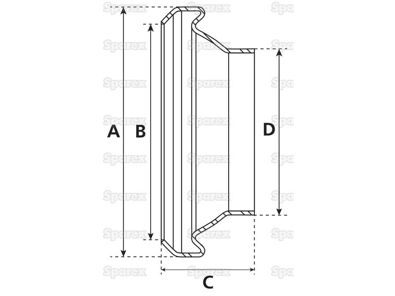 Acoplamento soldar - Fêmea - 4'' (108mm) (não galvanizado) (S.59400)