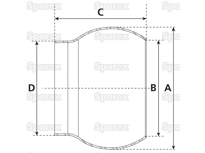 Acoplamento soldar - Macho - 4'' (108mm) (não galvanizado) (S.59403)