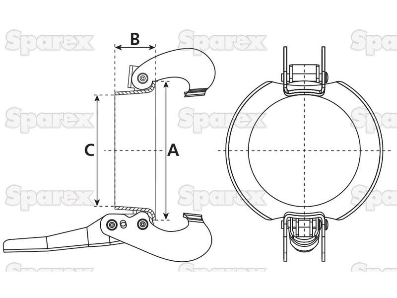 Anel de fixação - 4'' (108mm) (não galvanizado) (S.59406)