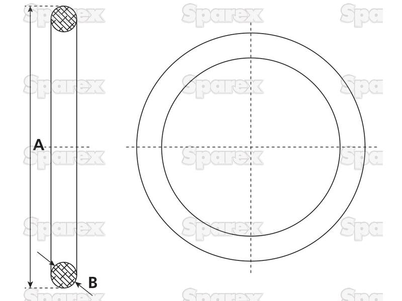 O'Ring 4'' (136mm) (borracha) (S.59412)