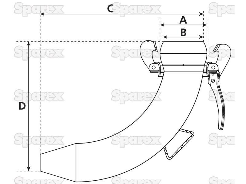 Cone de espalhamento 90° - Macho 4'' (108mm) (galvanizado) (S.59444)