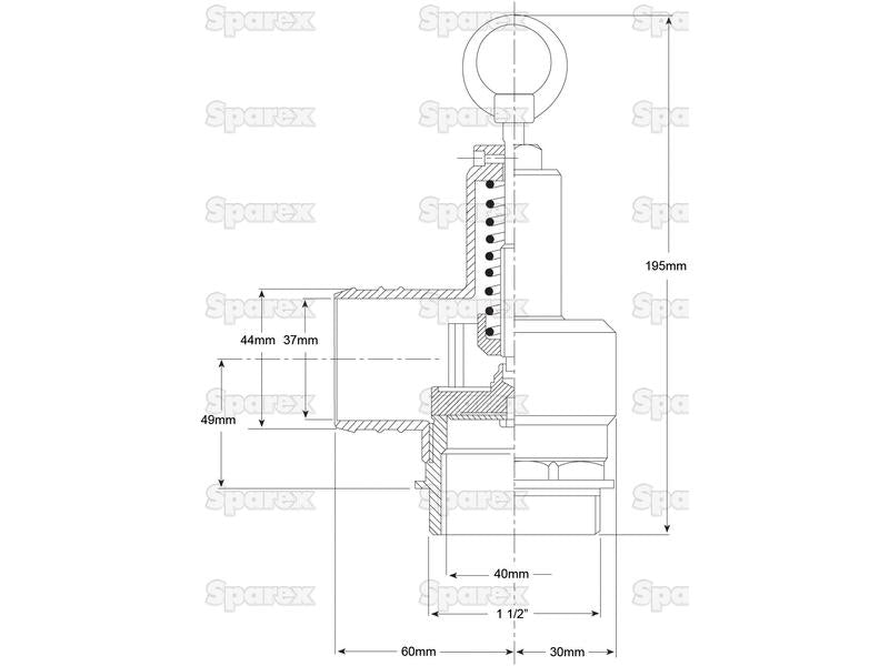 Zawór nadciśnieniowy 1 1/2 (S.59488)