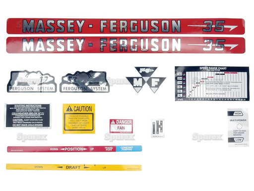 Kit Autocolantes - Massey Ferguson 35 (S.60007)