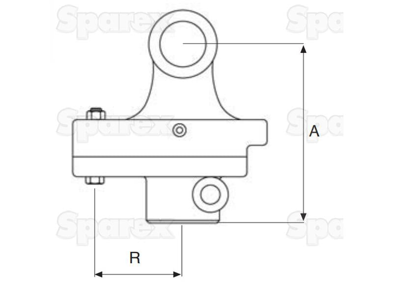 Fusivel PTO (Dimensão da cruzeta: 30.2 x 79.4mm) Tamanho: 1 3/8''-6 Estrias (S.6159)