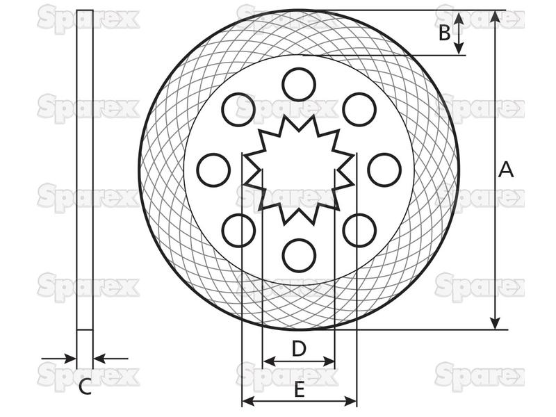 Separador, OD: 172mm. (S.62207)