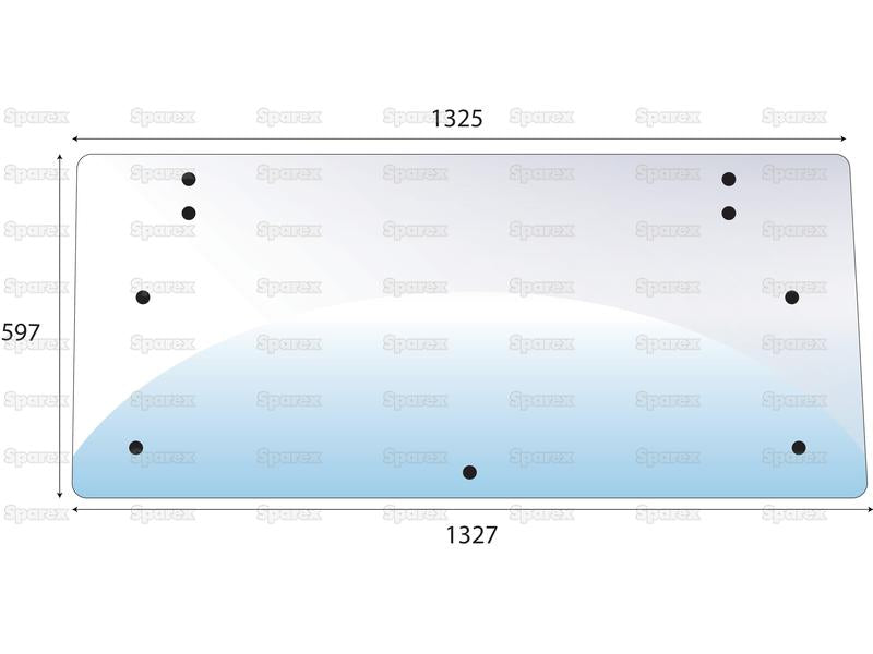 vidro superior traseiro (S.62242)