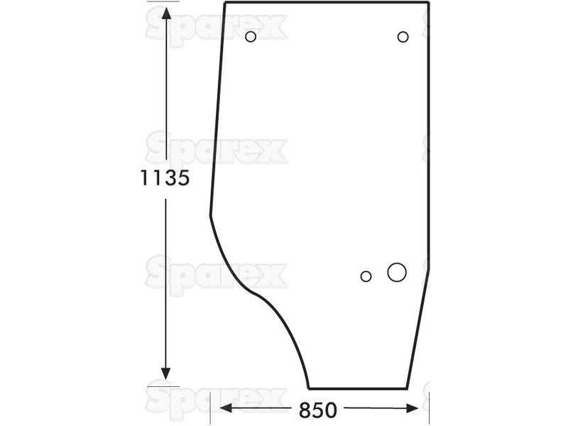 Vidro de porta Esquerdo (S.67675)