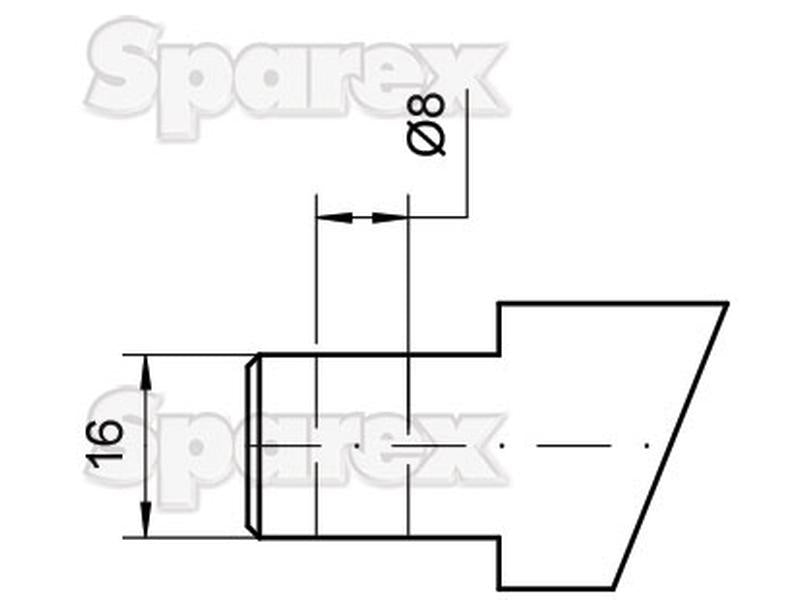 Bico - curva 470mm, (Redondo) Aplicavel em: 111220103 (S.72217)