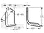 Faca Esquerdo 60x7mm Altura: 175mm. Centros de orifícios em: 40mm. Orifício Ø: 14.5mm. Acessorios para Kverneland Aplicavel em: MA1302180 (S.72376)