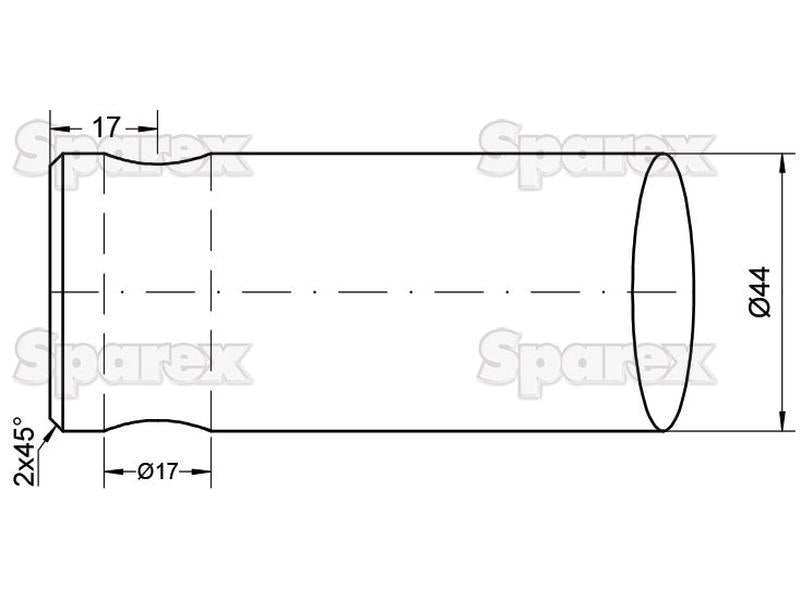 Bico - Direita 1050mm, (Estrela) Aplicavel em: DF045 (S.74760)