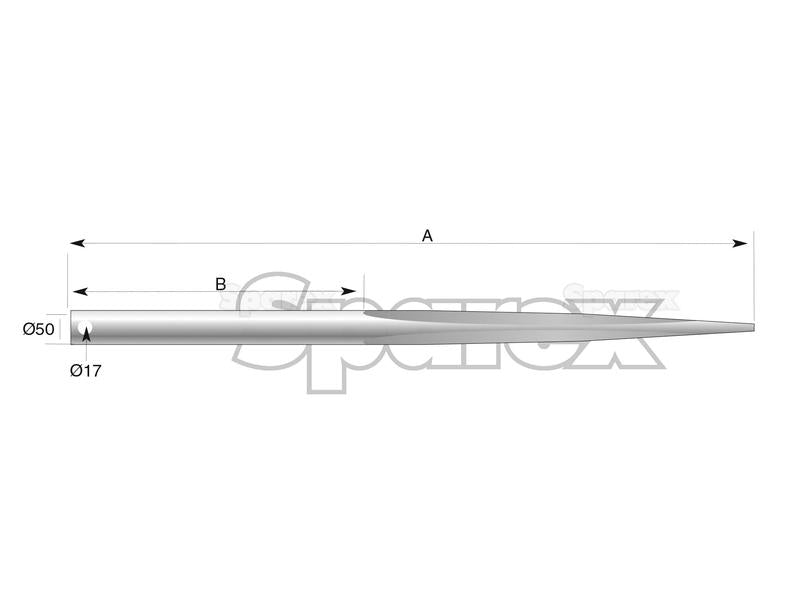 Bico - Direita 1250mm, (Quadrado) Aplicavel em: DF045 (S.74763)