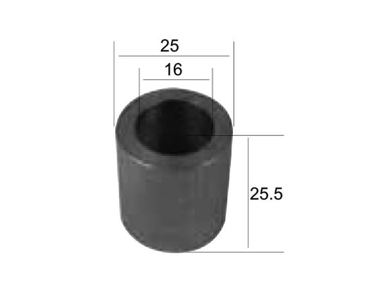 Colar ID: 16mm, OD: 25mm, Comprimento: 25.5mm - Acessorios para Bomford, Kuhn Aplicavel em: 0280701 (S.77579)