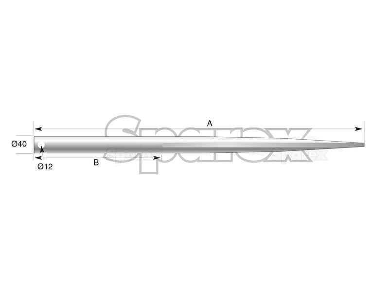 Bico - Direita 1100mm, (Estrela) (S.77924)