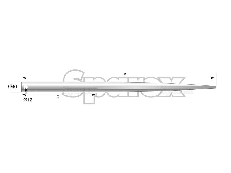 Bico - Direita 1400mm, (Estrela) Aplicavel em: 55000180 (S.77925)