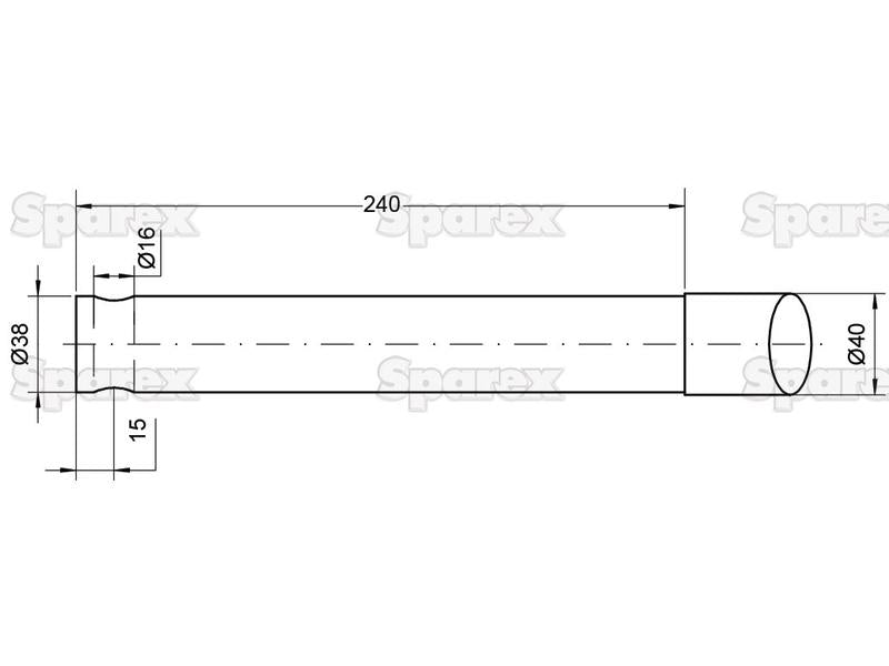 Bico - Direita 1000mm, (Estrela) Aplicavel em: 197719 (S.78037)