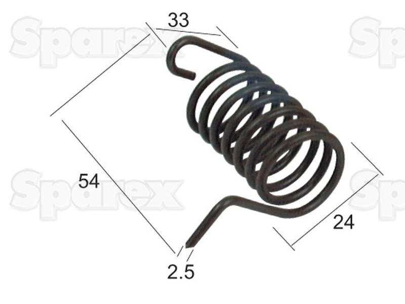 Mola de retorno Direito Acessorios para PZ Aplicavel em: PZ100 (S.78148)