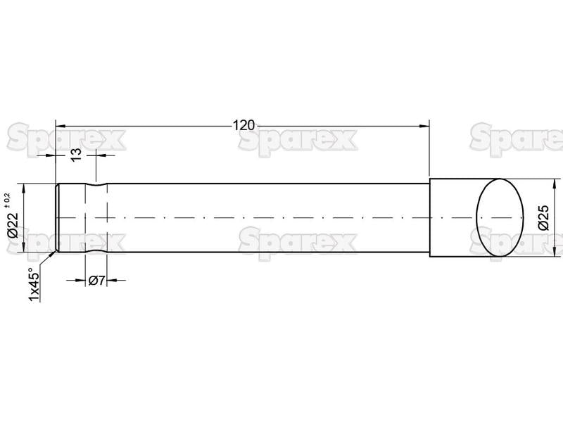 Bico - curva 387mm, (Redondo) Aplicavel em: GR22 (S.78882)