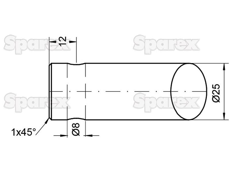 Bico - curva 456mm, (Redondo) Aplicavel em: GR25 (S.78883)