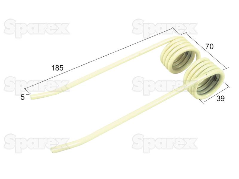 Mola - - - Comprimento:185mm, Largura:70mm, Ø5mm - Acessorios para Rivierre Casalis, PZ Aplicavel em: 18608450 (S.78965)