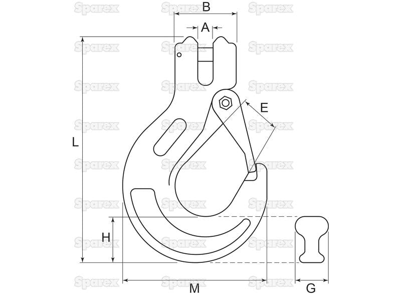 Gancho 8MM (S.790502)