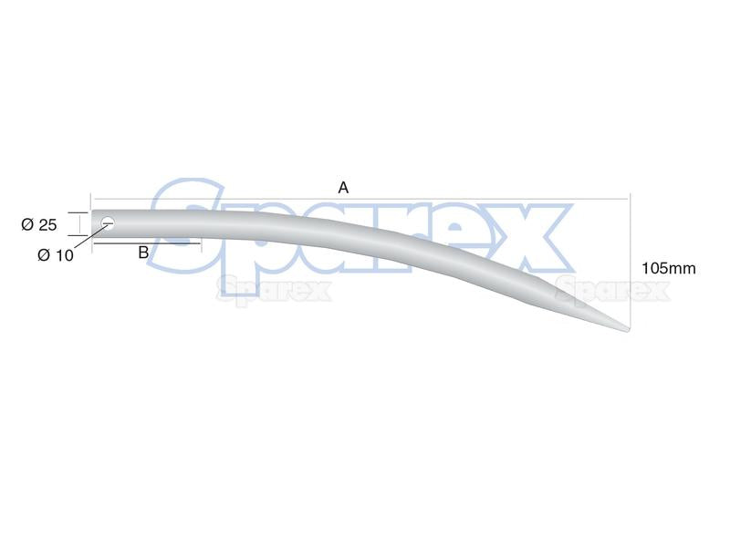 Bico - curva 455mm, (Redondo) Aplicavel em: 2090 (S.79230)