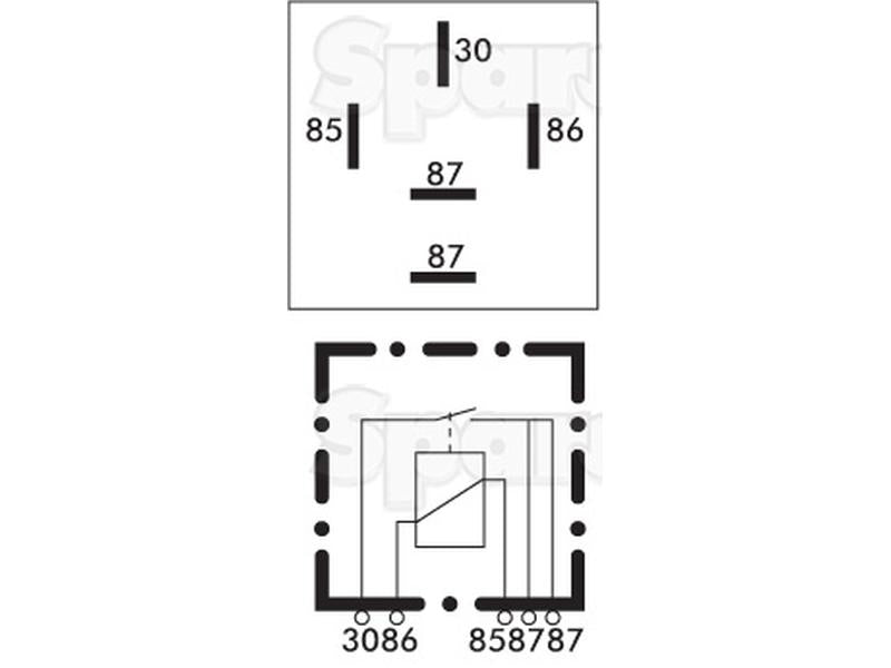 Relay 12V, 20 - 30A (S.79511)