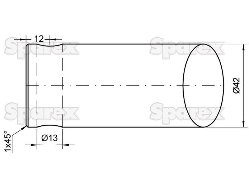 Bico - Direita 1400mm, (Estrela) (S.79676)