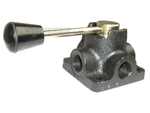 Spenco Válvula rotativa hidráulica - desviador de 4 portas 1/2'' BSP (60 L/min Taxa de fluxo) (S.8101)