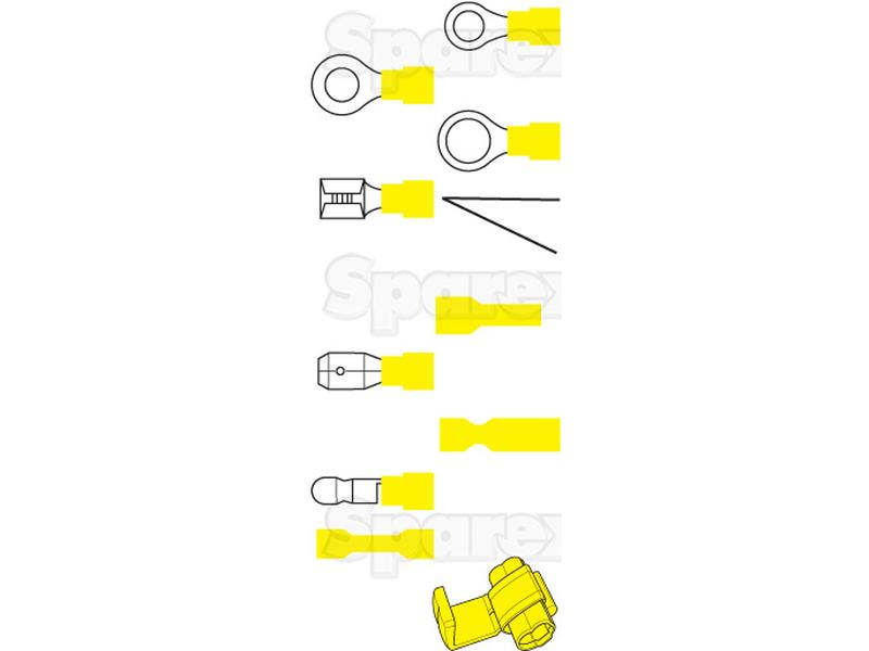 Terminal, Aperto Standard, 6.4mm, Amarela (4.0 - 6.0mm) (S.8551)