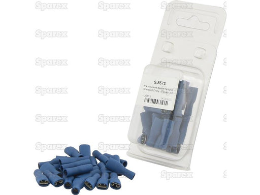 Terminal, Aperto Standard - Fêmea, 6.3mm, Azul (1.5 - 2.5mm) (Agripak 25 un) (S.8573)