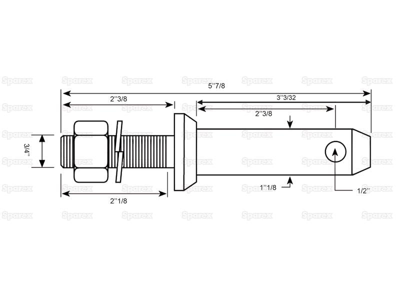 Munhao 28x149mm, Tamanho da rosca 3/4x54mm Cat. 2 (S.900197)