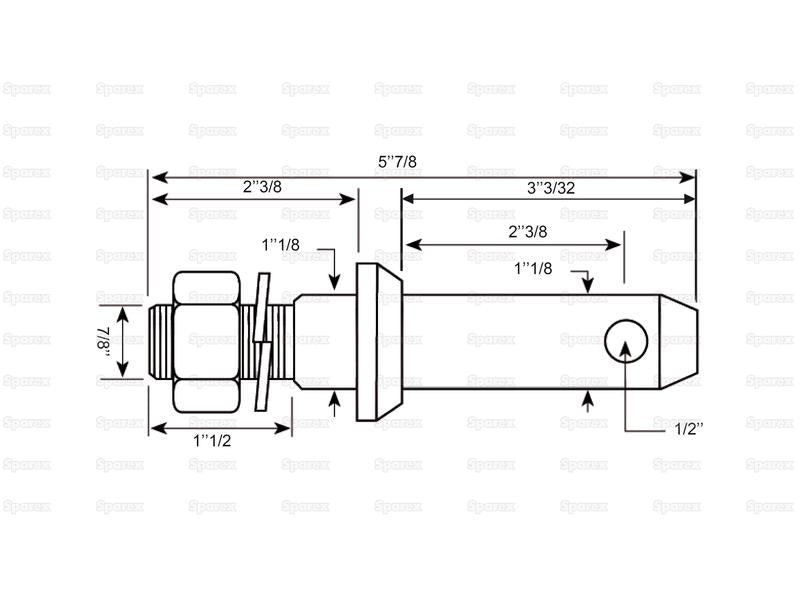 Munhao 28x149mm, Tamanho da rosca 7/8x38mm Cat. 2 (S.900203)