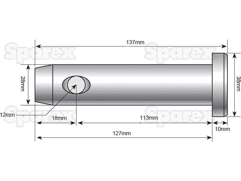 Cavilha 28x113mm (S.9162)