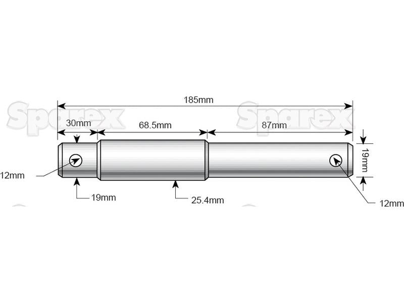 Cavilha - Categoria dupla 19 - 25mm Cat.1/2 (S.9163)