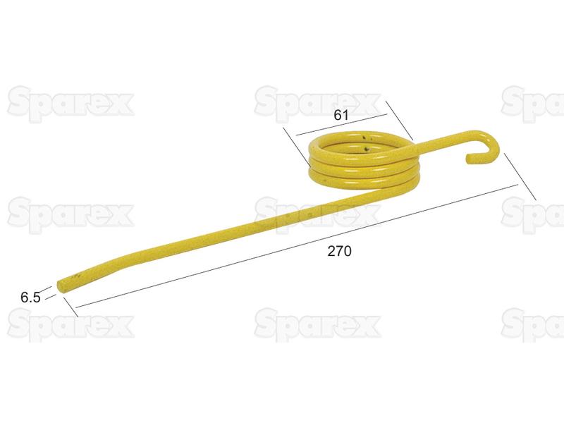 Mola Comprimento:270mm, Largura Ø6.5mm - Acessorios para New Holland Aplicavel em: 64562 (S.9721)